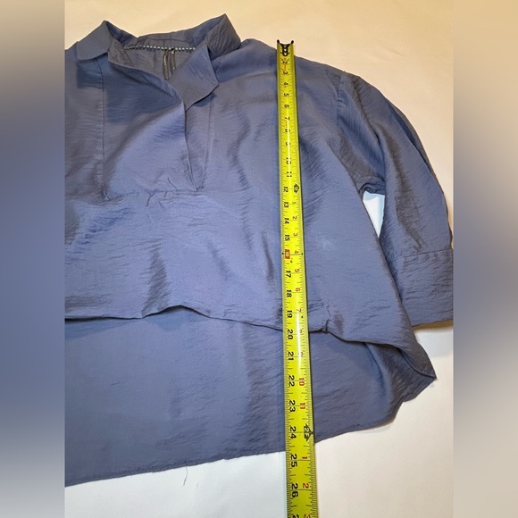 Anthropologie The Dylan long sleeve wide placket blouse boho dusty size S NWT - Picture 13 of 16